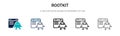 Rootkit icon in filled, thin line, outline and stroke style. Vector illustration of two colored and black rootkit vector icons