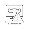 Rootkit linear icon