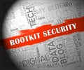 Rootkit Security Data Hacking Protection 2d Illustration Royalty Free Stock Photo