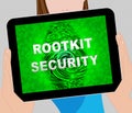 Rootkit Security Data Hacking Protection 2d Illustration