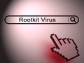 Rootkit Virus Cyber Criminal Spyware 2d Illustration Royalty Free Stock Photo