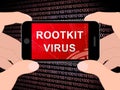 Rootkit Virus Cyber Criminal Spyware 3d Illustration Royalty Free Stock Photo