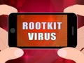 Rootkit Virus Cyber Criminal Spyware 2d Illustration Royalty Free Stock Photo