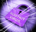 Rootkit Virus Cyber Criminal Spyware 3d Rendering Royalty Free Stock Photo