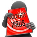 Rootkit Virus Cyber Criminal Spyware 3d Rendering Royalty Free Stock Photo