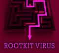 Rootkit Virus Cyber Criminal Spyware 3d Rendering Royalty Free Stock Photo