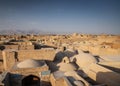 Rootops and landscape view of yazd city old town iran