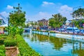 Rop Krung Canal in the heart of Bangkok, Thailand