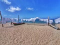 Ropas secÃÂ¡ndose en el mar en la playa de rincon del mar en el Caribe colombiano. San onofre, Sucre. Colombia " Royalty Free Stock Photo