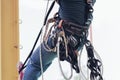 Rope access irata worker Royalty Free Stock Photo