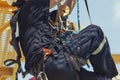 Rope access irata worker Royalty Free Stock Photo