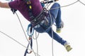 Rope access irata worker Royalty Free Stock Photo