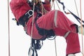 Rope access irata worker Royalty Free Stock Photo