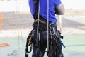 Rope access irata worker Royalty Free Stock Photo