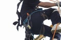 Rope access irata worker Royalty Free Stock Photo