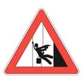 Rope access sign Royalty Free Stock Photo