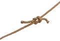 Rope with bowknot, isolated on a white