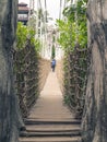 Rope bridge Royalty Free Stock Photo