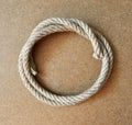 Rope circle on table