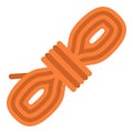 Rope coil icon, flat style Royalty Free Stock Photo