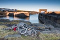 Rope at Craster Harbour Royalty Free Stock Photo