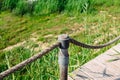 Rope fence details Royalty Free Stock Photo