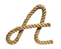 Rope forming letter A