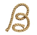 Rope forming letter B Royalty Free Stock Photo