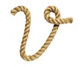 Rope forming letter C