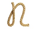 Rope forming letter N