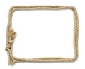 Rope frame Royalty Free Stock Photo