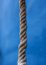 A hanging white rope Royalty Free Stock Photo