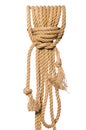 The rope isolated on the white background Royalty Free Stock Photo