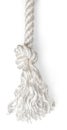 Ship rope with knot isolated on white background Royalty Free Stock Photo