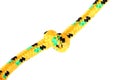 Rope with a knot isolated Royalty Free Stock Photo