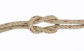 Rope knot isolated on white background Royalty Free Stock Photo