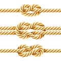 Rope knots Royalty Free Stock Photo