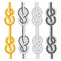 Rope knots and loops