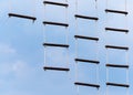 Rope ladder against a blue sky Royalty Free Stock Photo