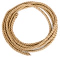 Rope loop isolated on white background Royalty Free Stock Photo