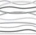 Rope Marine line seamless pattern.