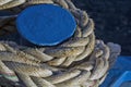 Rope for mooring the ship Royalty Free Stock Photo