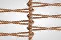 Rope Network, networking, connect, together loop. 3D Rendering Royalty Free Stock Photo