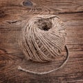 Rope on the old board Royalty Free Stock Photo