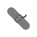 Rope Pack Adventure Thin Line Icon Design