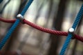 Rope in Playground Equipment in Park Royalty Free Stock Photo