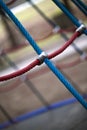 Rope in Playground Equipment in Park Royalty Free Stock Photo