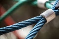 Rope in Playground Equipment in Park Royalty Free Stock Photo