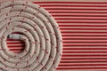 Rope round spiral Royalty Free Stock Photo