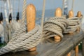 Rope of sailing-boat Royalty Free Stock Photo